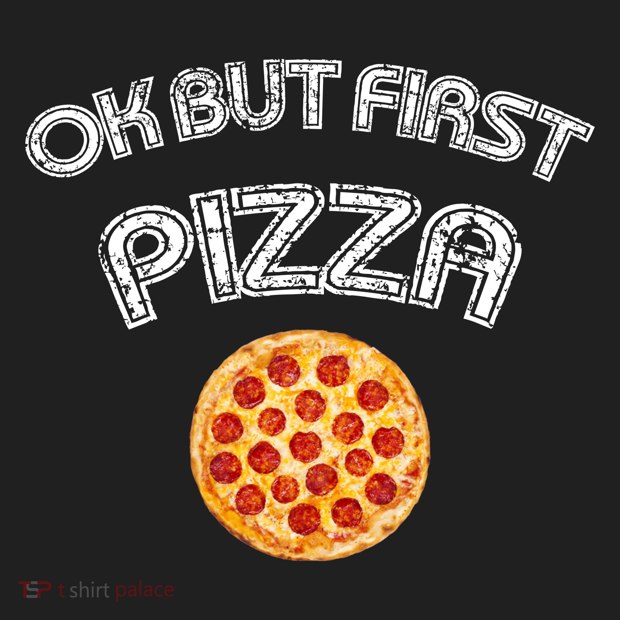 Ok But First Pizza Golf Towel