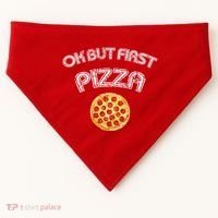 Ok But First Pizza USA-Made Doggie Bandana thumb 0