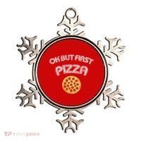 Ok But First Pizza Ornament thumb 0