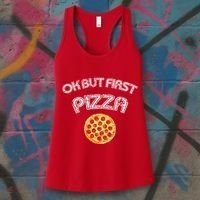 Ok But First Pizza Women's Tank Top thumb 3