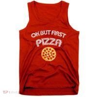 Ok But First Pizza Tank Top thumb 0