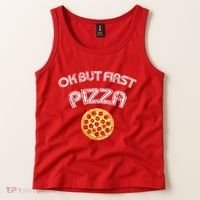 Ok But First Pizza Tank Top thumb 2