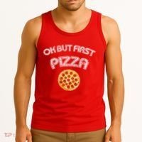 Ok But First Pizza Tank Top thumb 3