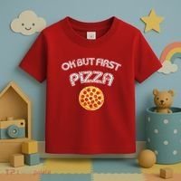 Ok But First Pizza Toddler T-Shirt thumb 3