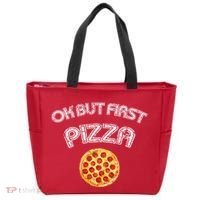 Ok But First Pizza Tote Bag thumb 0