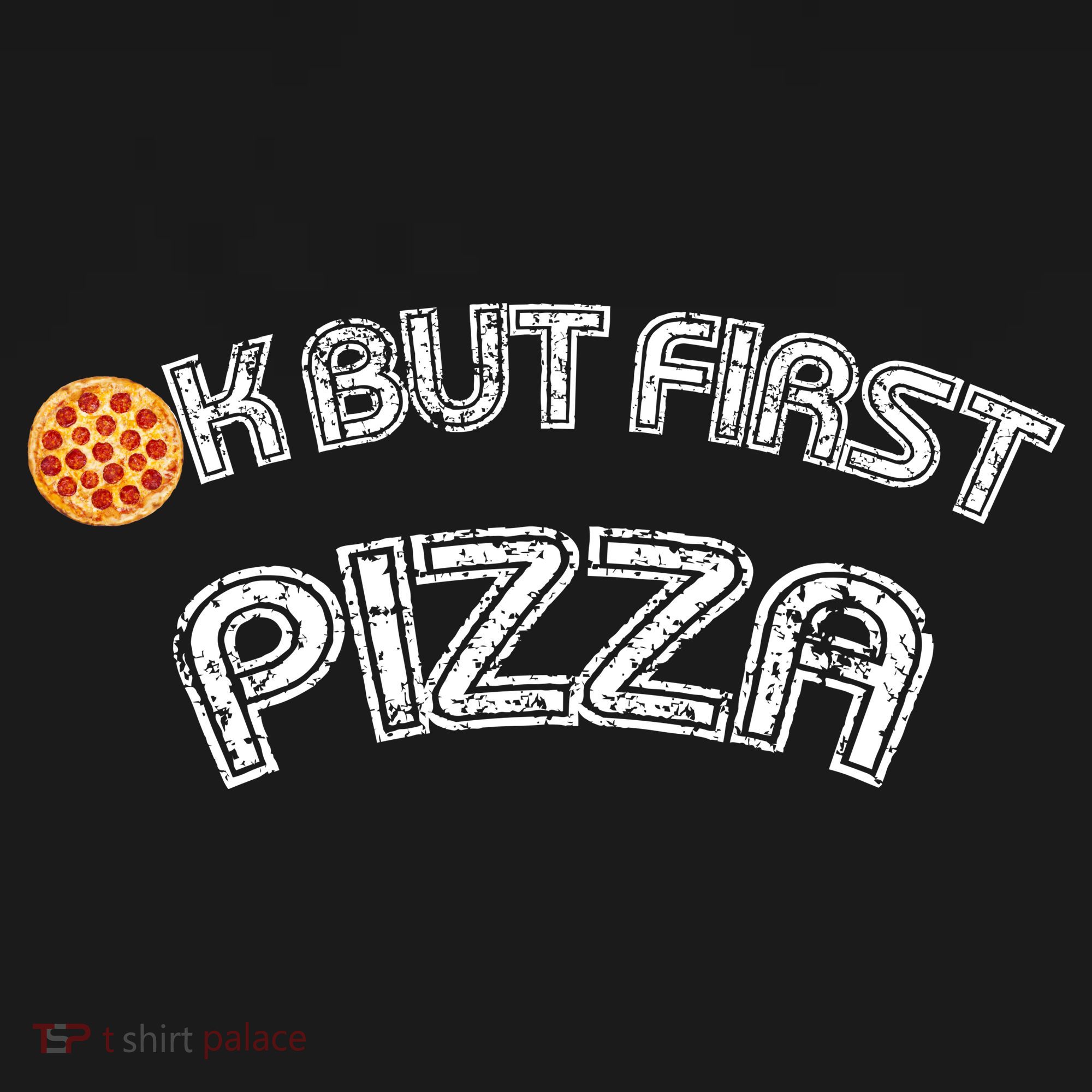 Ok But First Pizza Funny Pizza Lover Backpack