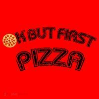 Ok But First Pizza Funny Pizza Lover Santa Hat thumb 1