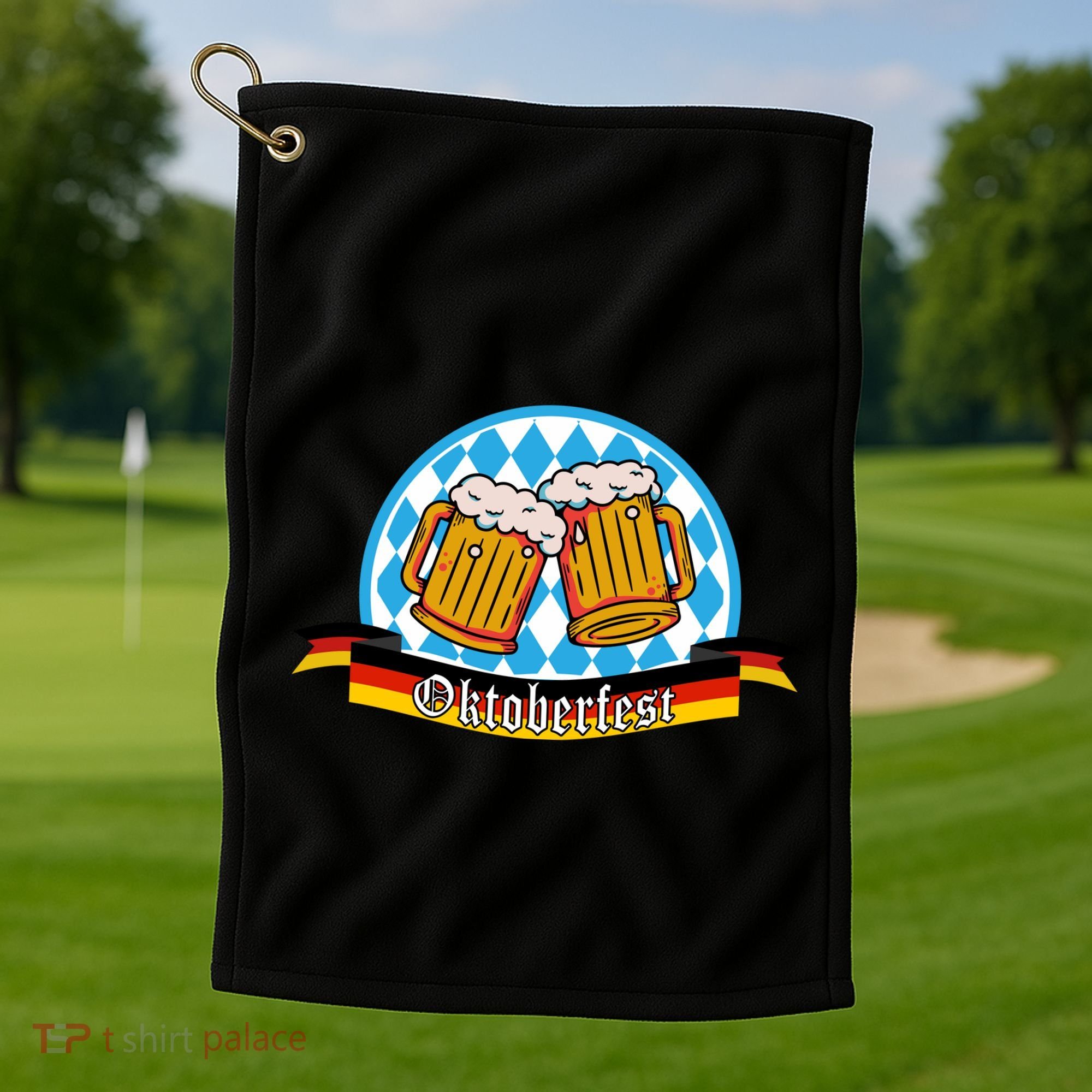 Oktoberfest Beer Festive German Holiday Golf Towel
