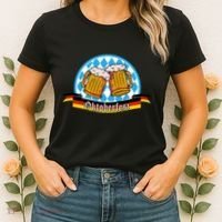 Oktoberfest Beer Festive German Holiday Women's T-Shirt thumb 2
