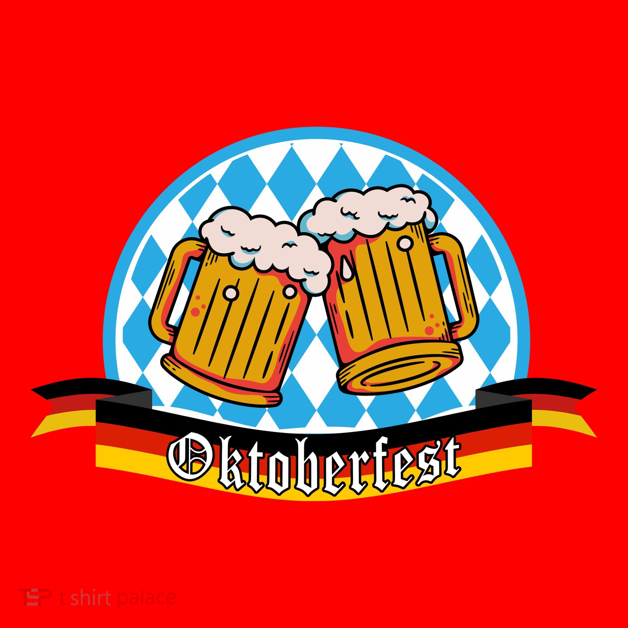Oktoberfest Beer Festive German Holiday Santa Hat