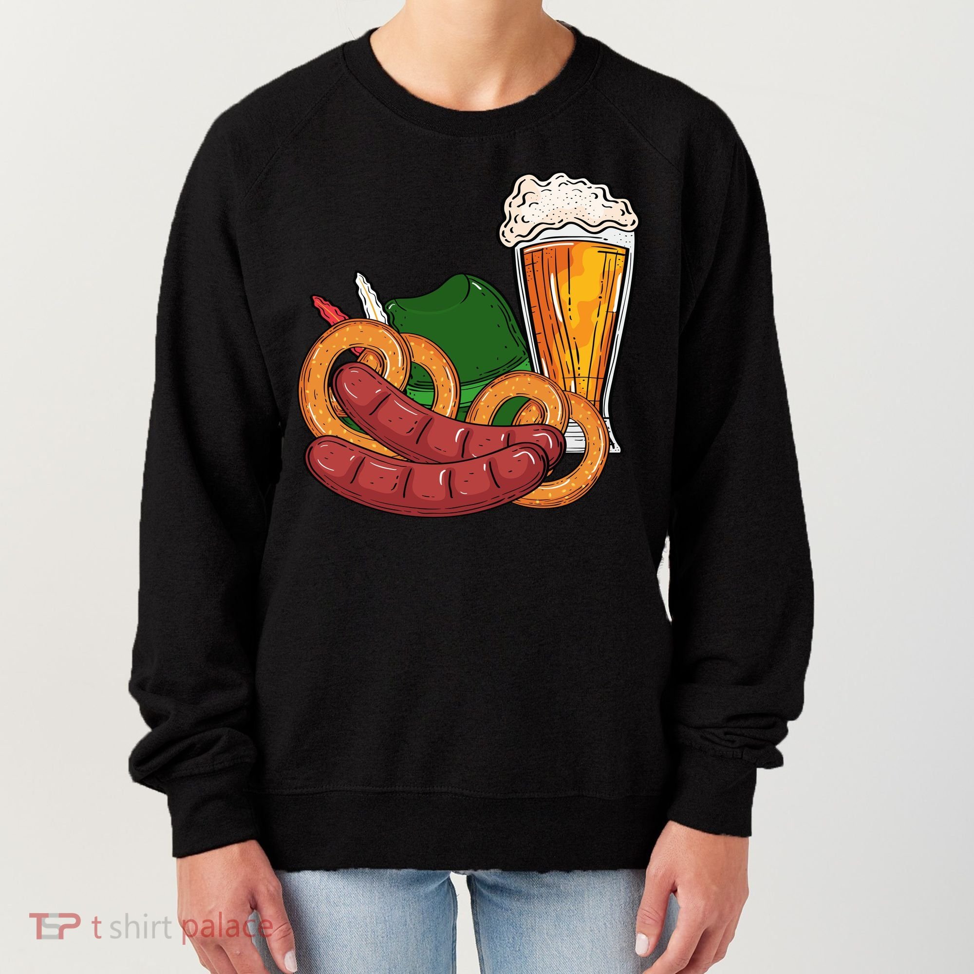 Oktoberfest Beer Food Festive Women's Sweatshirt
