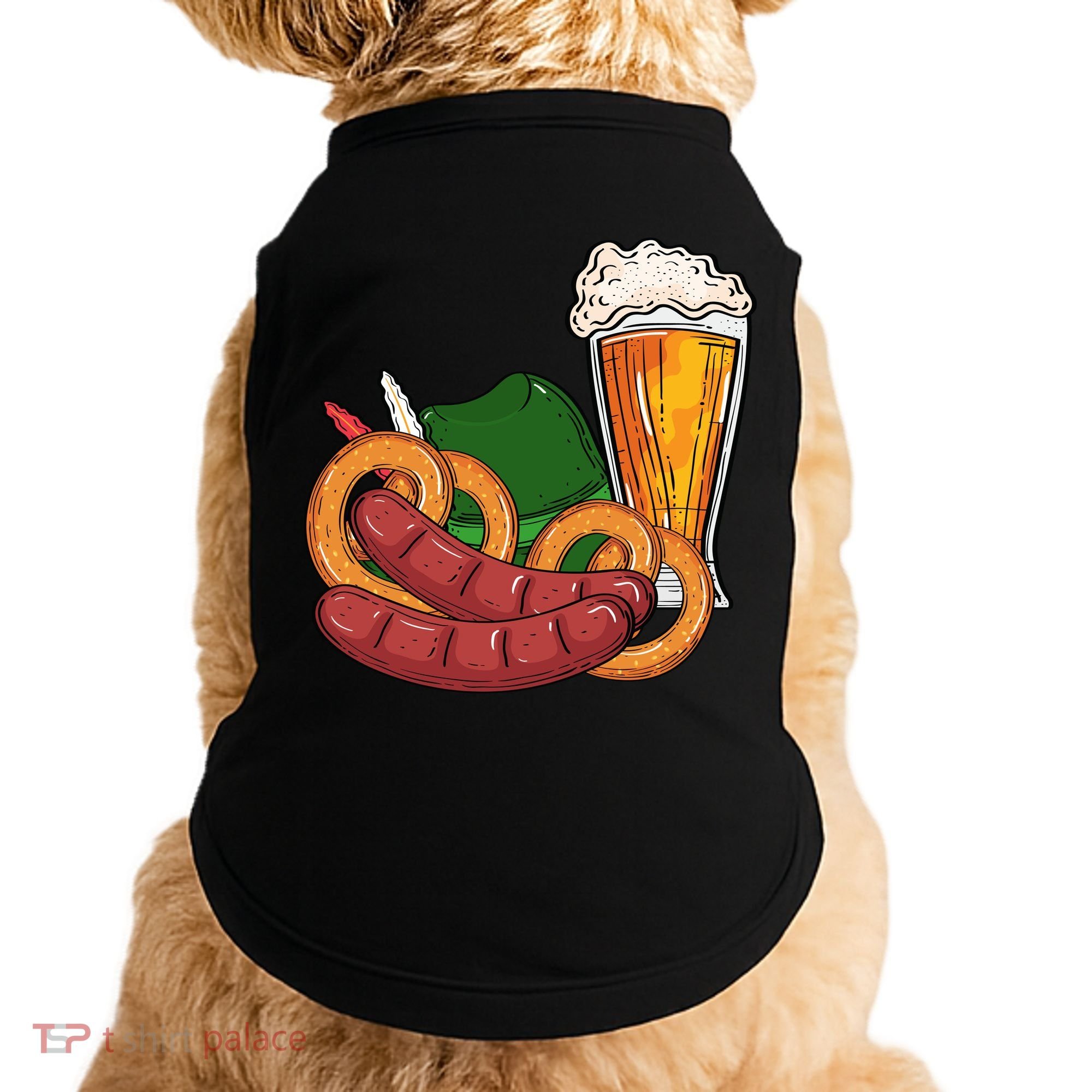 Oktoberfest Beer Food Festive Doggie Tank