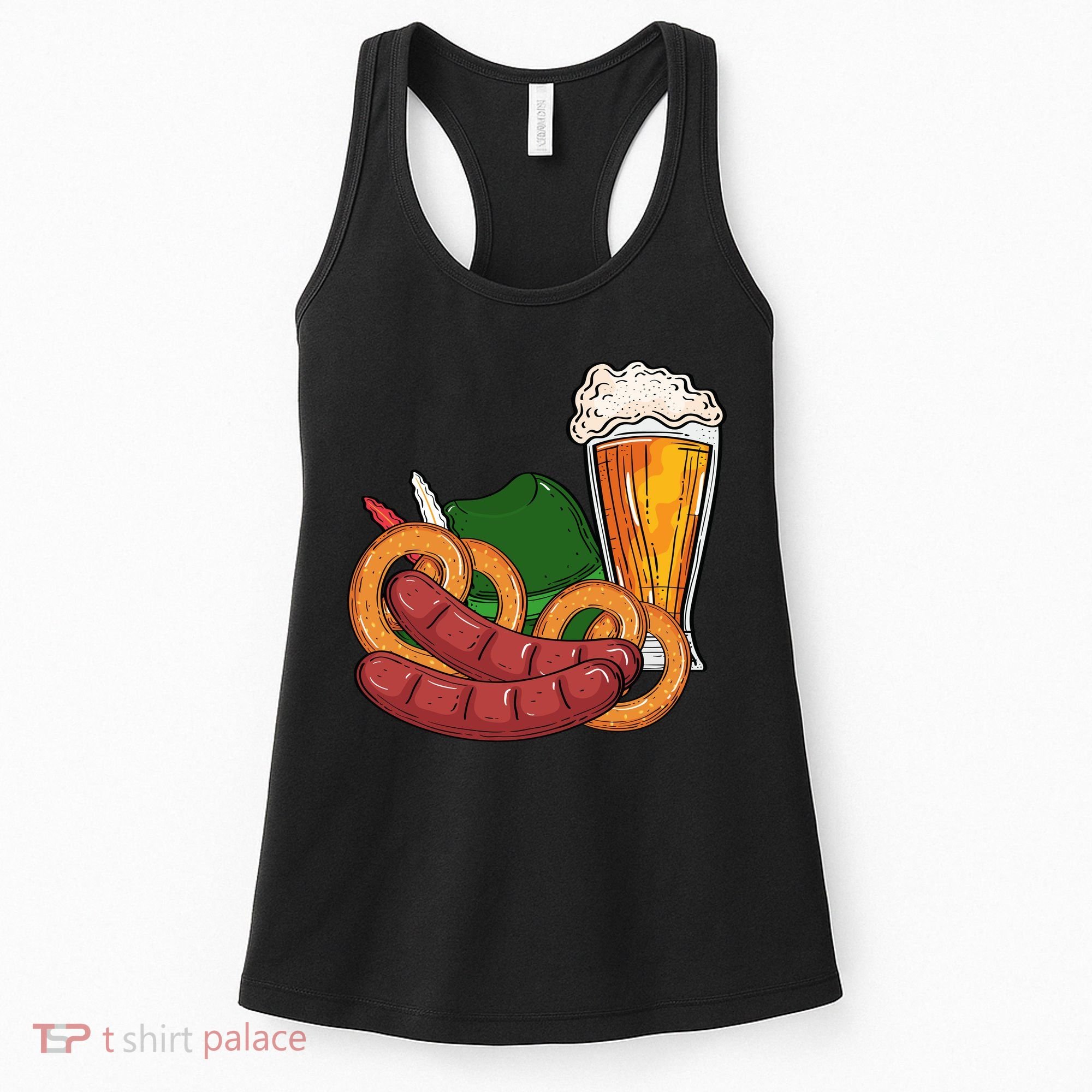 Oktoberfest Beer Food Festive Women's Tank Top