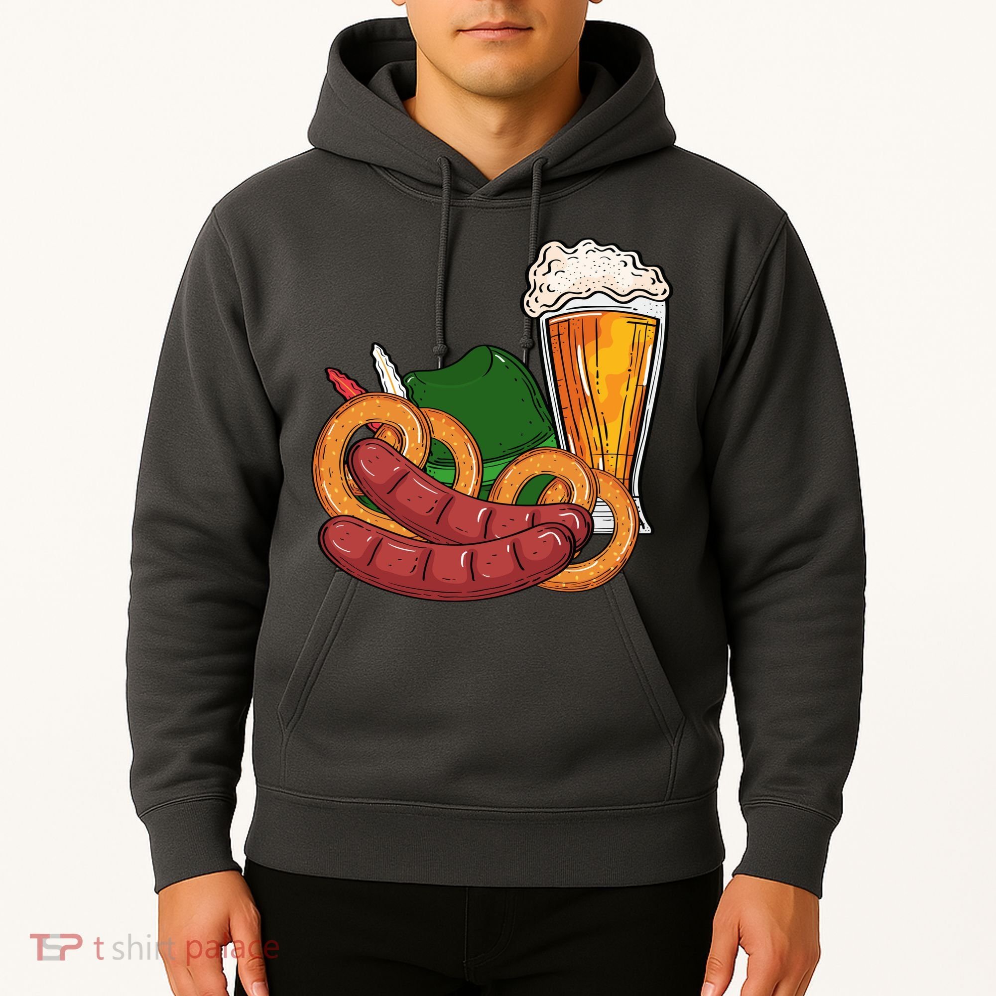 Oktoberfest Beer Food Festive Hoodie