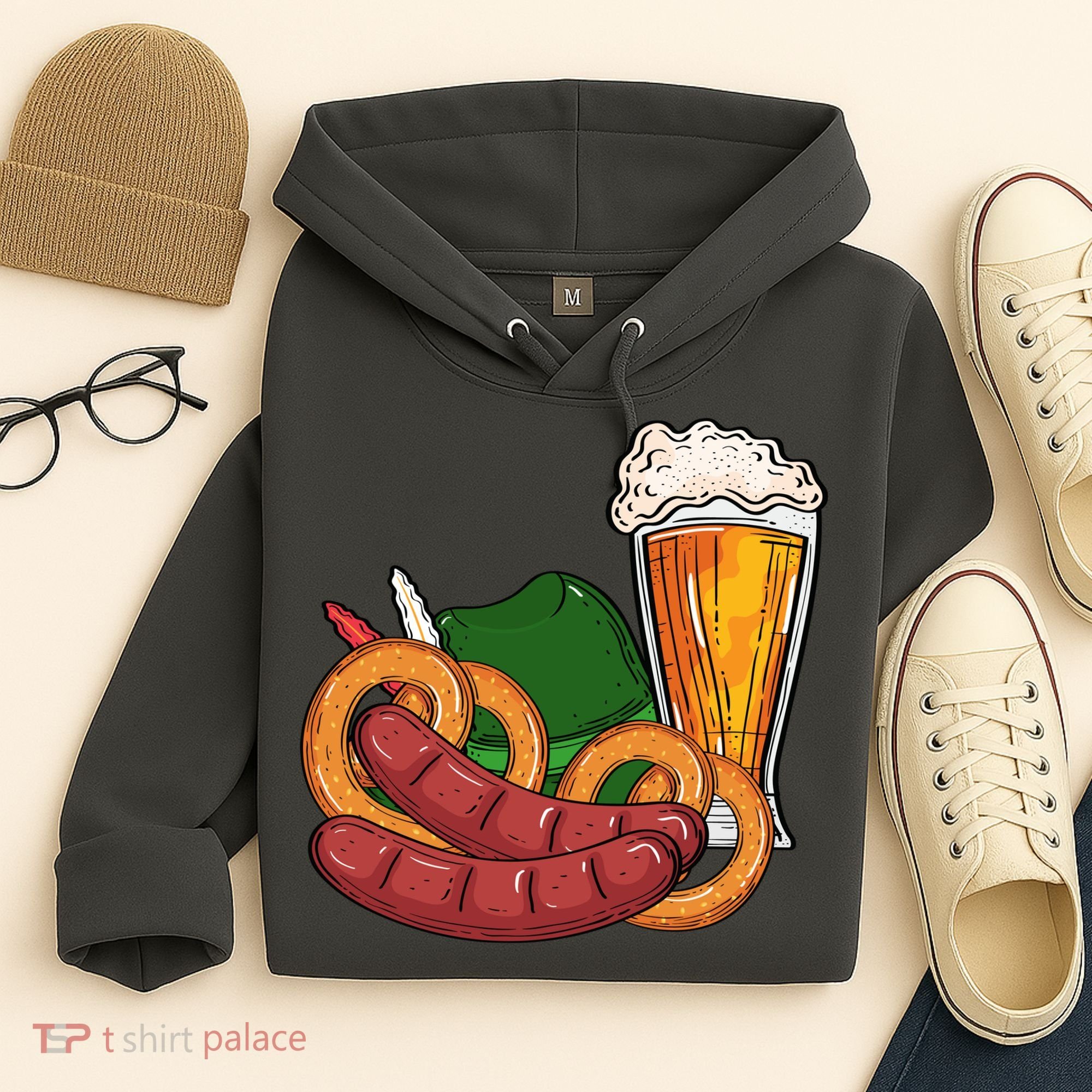 Oktoberfest Beer Food Festive Hoodie