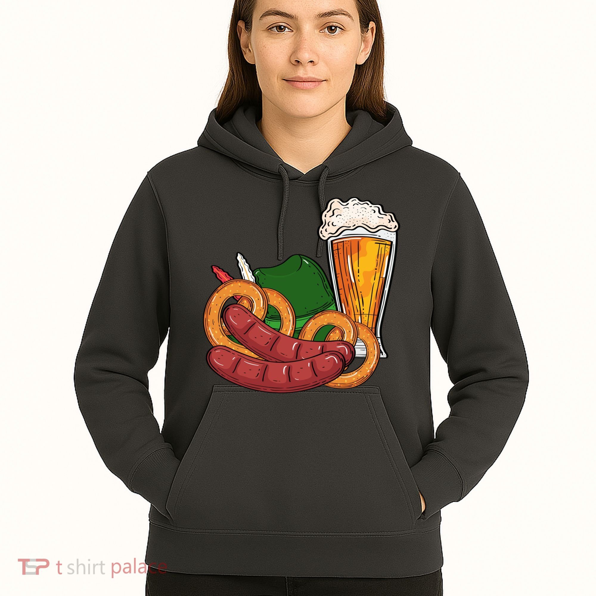Oktoberfest Beer Food Festive Hoodie