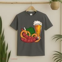Oktoberfest Beer Food Festive T-Shirt thumb 2