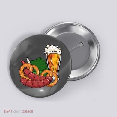 Oktoberfest Beer Food Festive Button