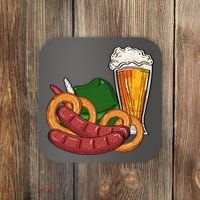 Oktoberfest Beer Food Festive Coaster thumb 0