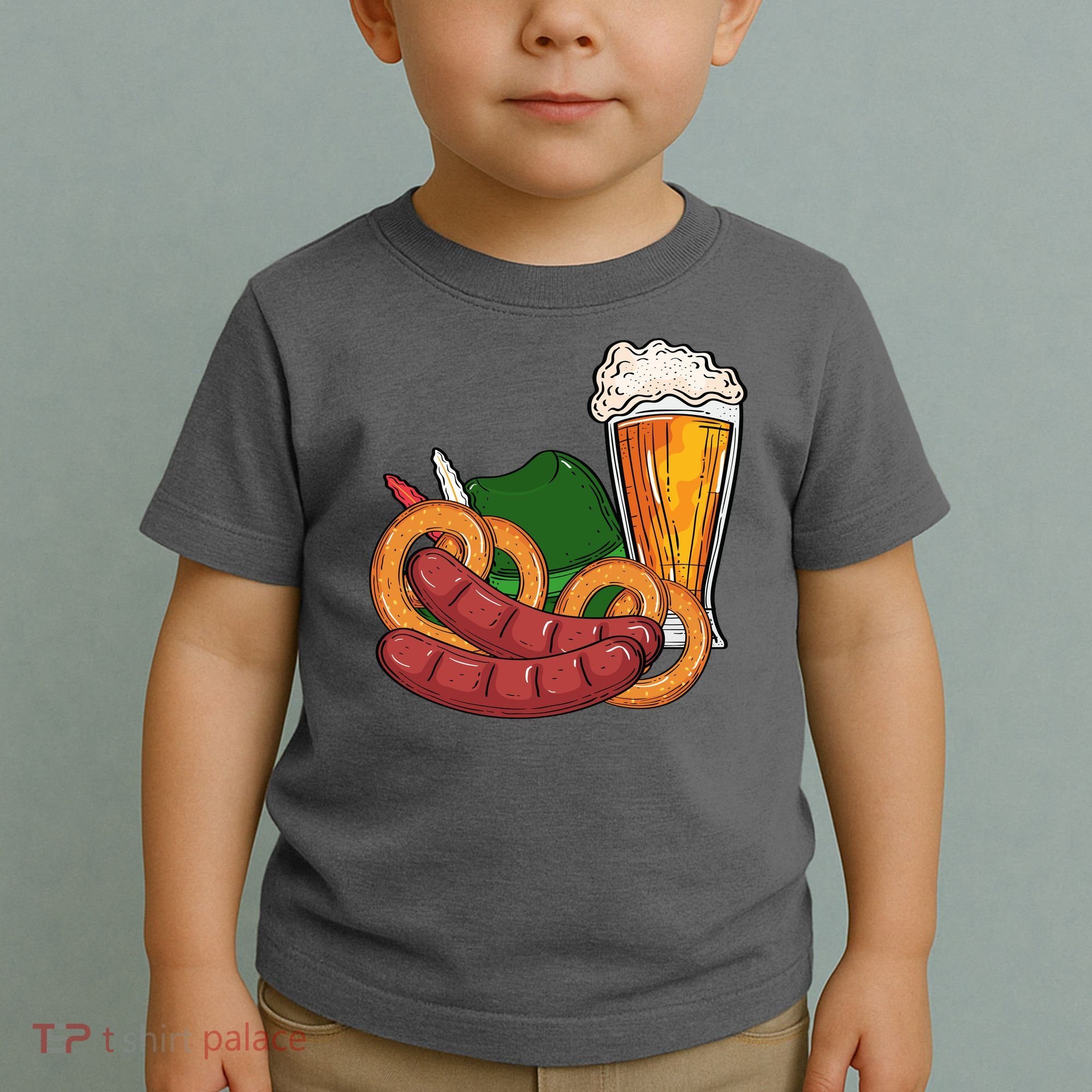 Oktoberfest Beer Food Festive Toddler T-Shirt