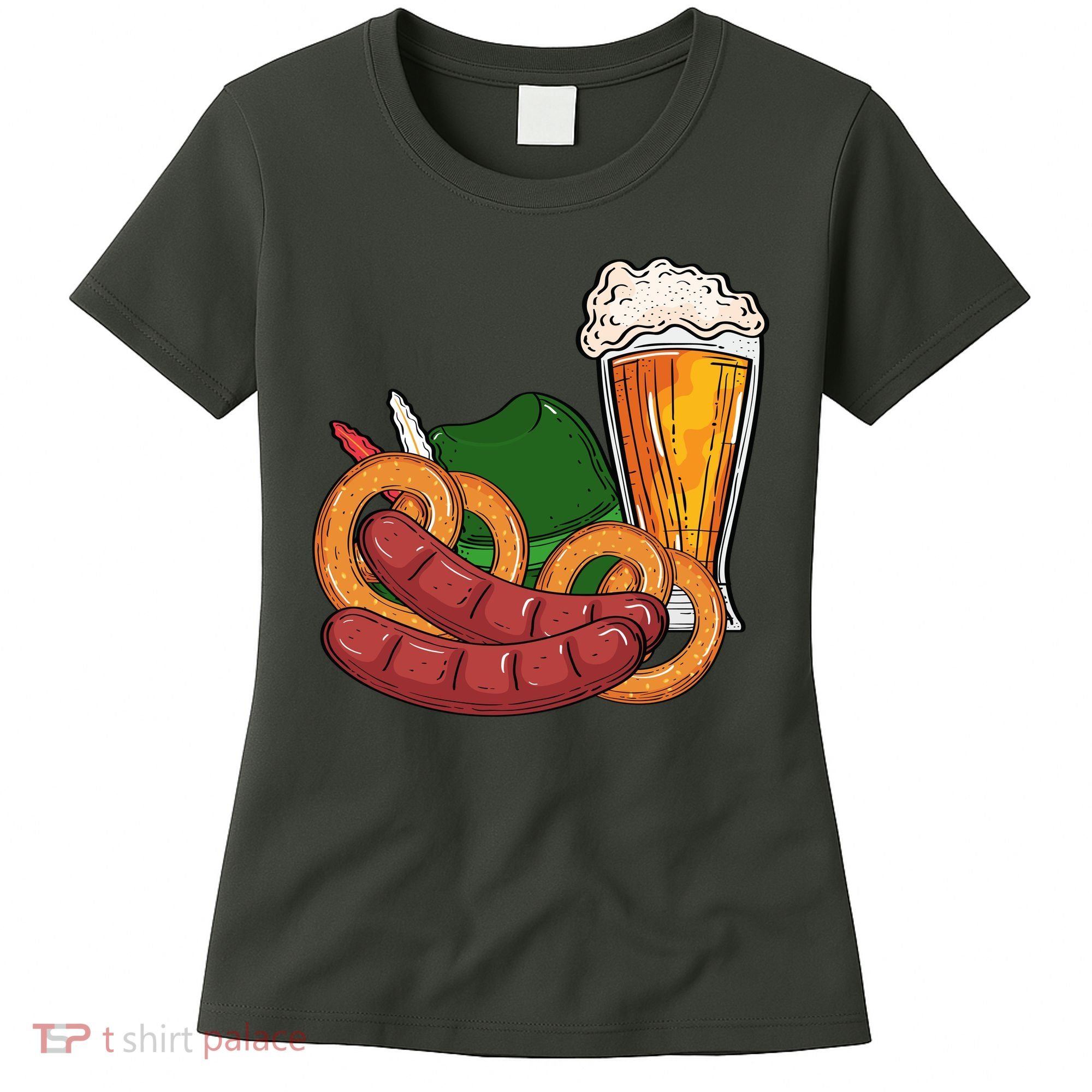 Oktoberfest Beer Food Festive Women's T-Shirt