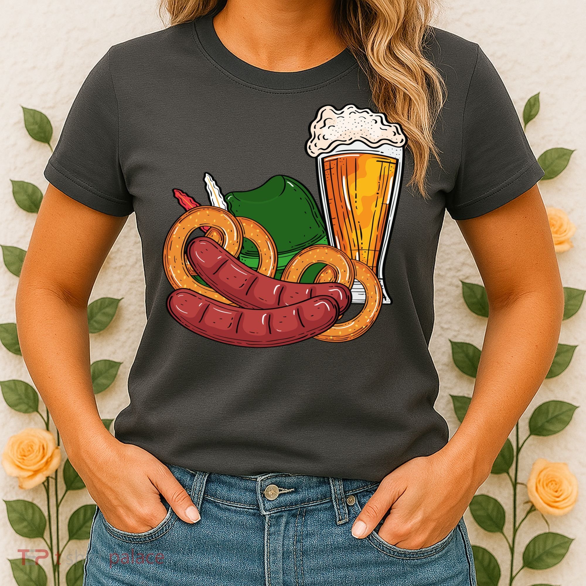 Oktoberfest Beer Food Festive Women's T-Shirt