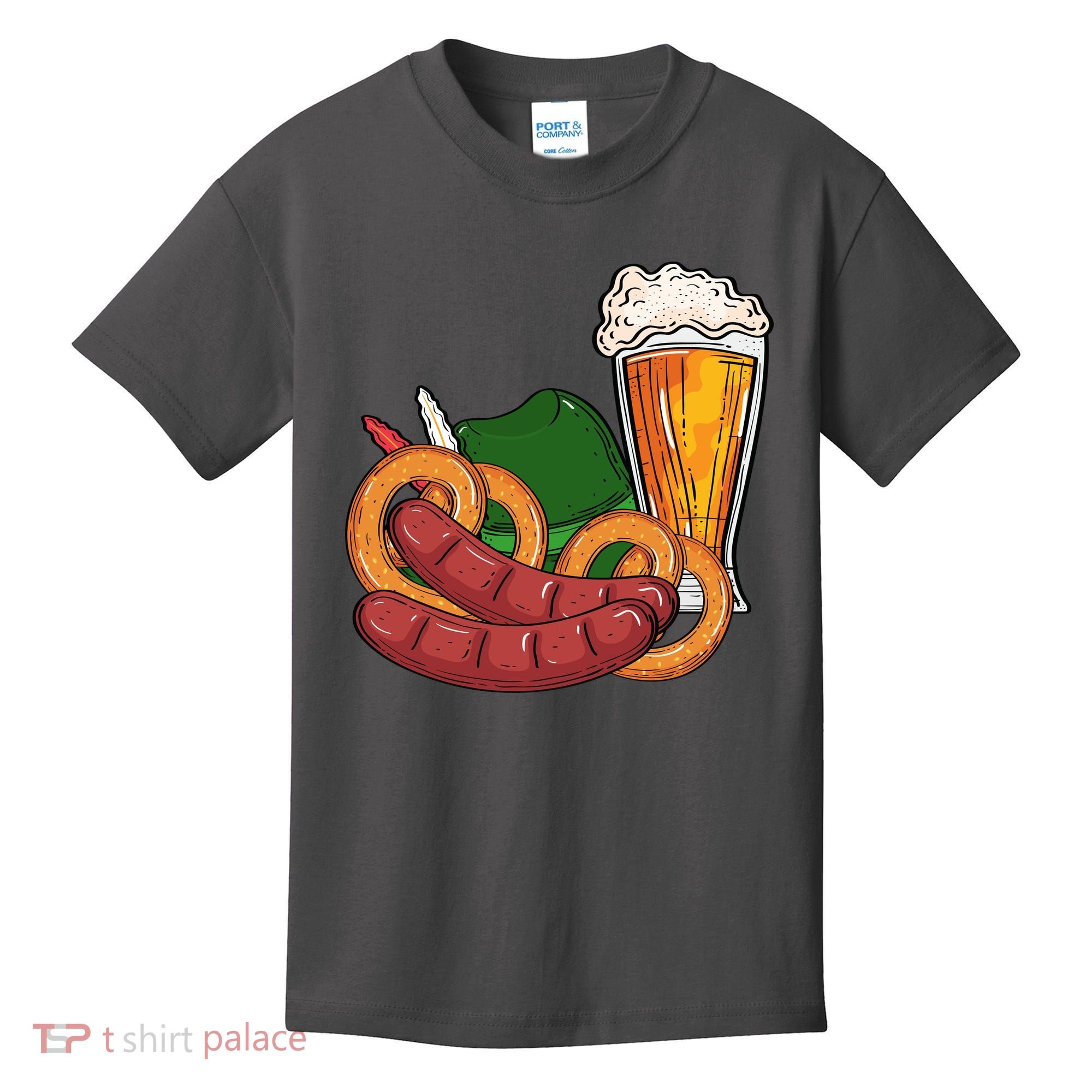 Oktoberfest Beer Food Festive Kids T-Shirt