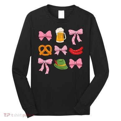Oktoberfest Beer Festival Prost German Coquette Aesthetic Long Sleeve Shirt