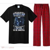 October Birthday Gifts Don't Mess With An October  Man Pajama Set thumb 0