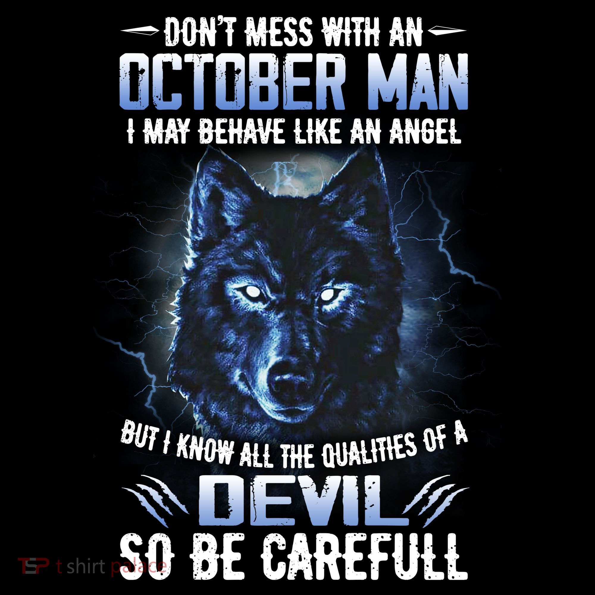 October Birthday Gifts Don't Mess With An October  Man Women's Hoodie