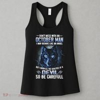 October Birthday Gifts Don't Mess With An October  Man Women's Tank Top thumb 3