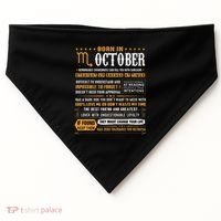October Birthday Gifts Born In October Scorpio USA-Made Doggie Bandana thumb 0