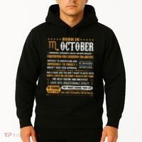 October Birthday Gifts Born In October Scorpio Hoodie thumb 2