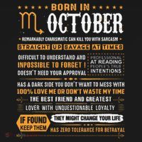 October Birthday Gifts Born In October Scorpio Backpack thumb 2