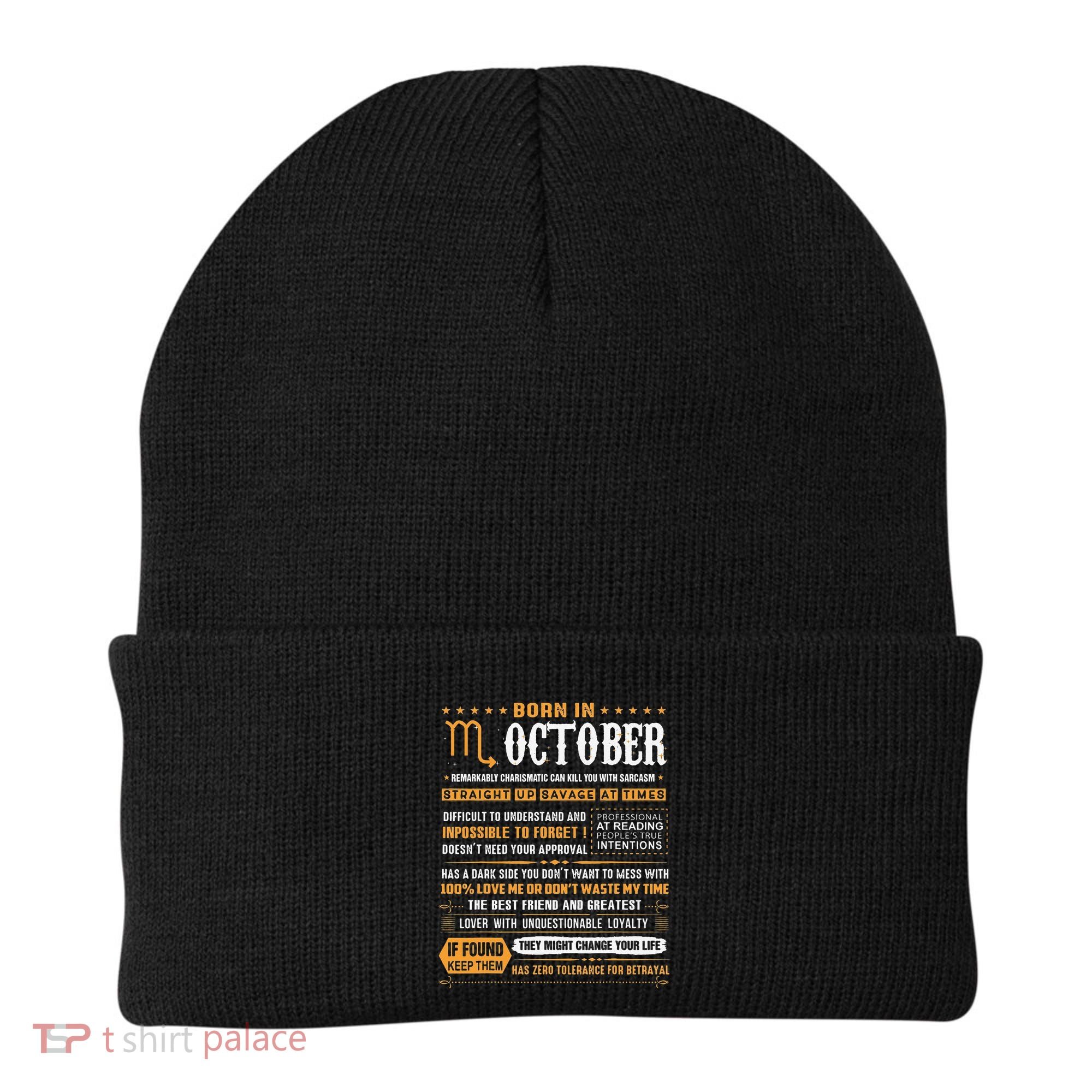 October Birthday Gifts Born In October Scorpio Beanie