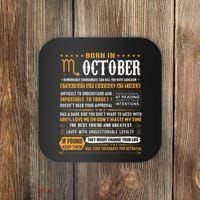 October Birthday Gifts Born In October Scorpio Coaster thumb 0