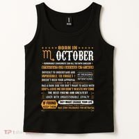 October Birthday Gifts Born In October Scorpio Tank Top thumb 2