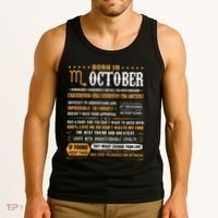 October Birthday Gifts Born In October Scorpio Tank Top thumb 3