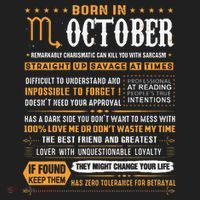 October Birthday Gifts Born In October Scorpio Golf Towel thumb 3