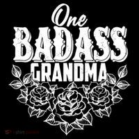 One Badass Grandma Women's Hoodie thumb 2