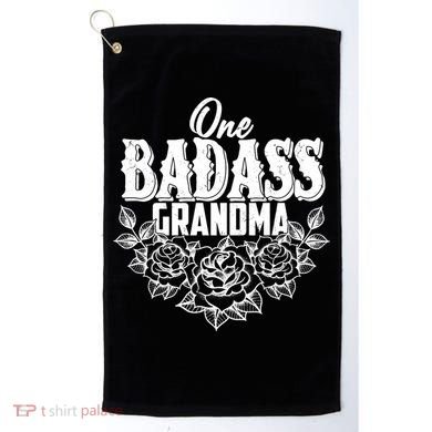 One Badass Grandma Golf Towel