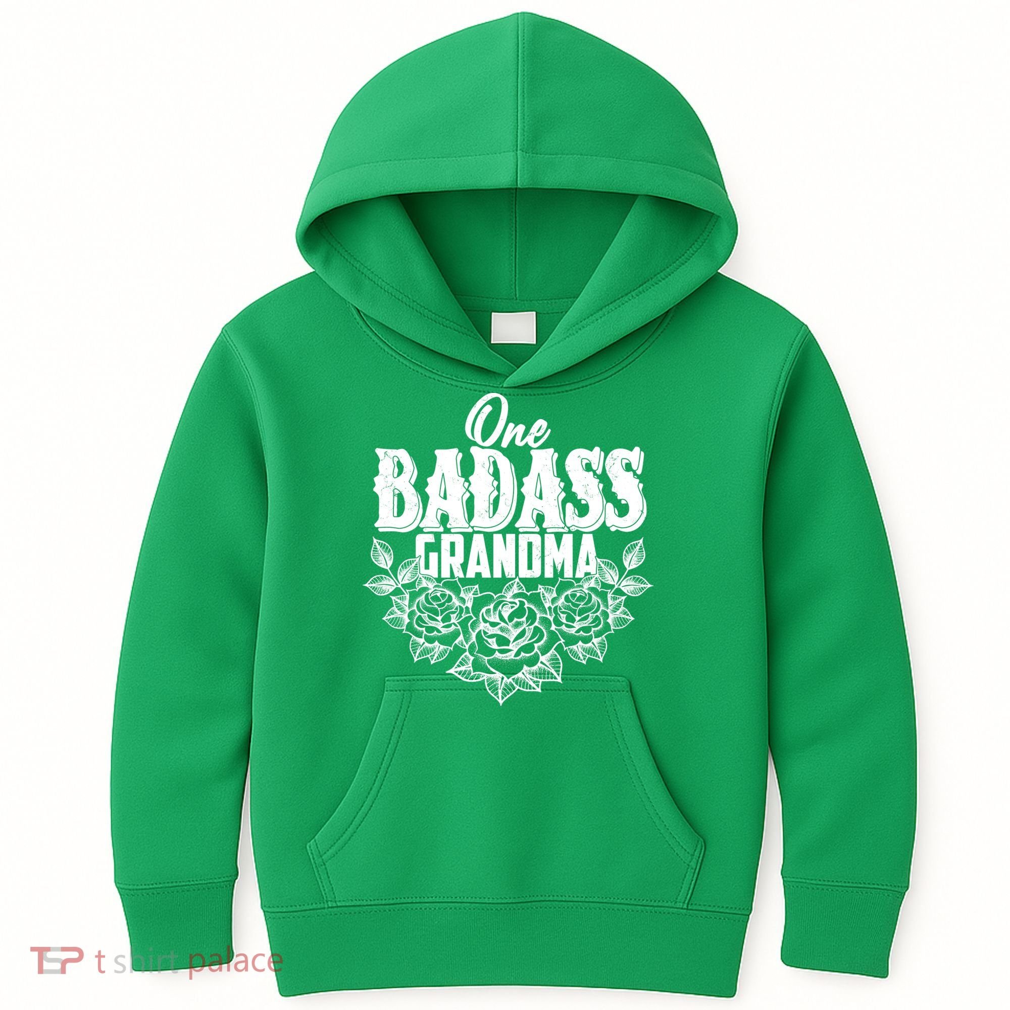One Badass Grandma Kids Hoodie