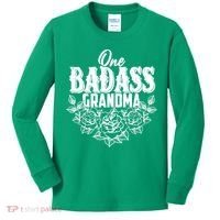 One Badass Grandma Kids Long Sleeve Shirt thumb 0