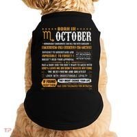 October Birthday Gifts Born In October Scorpio Doggie Tank thumb 0