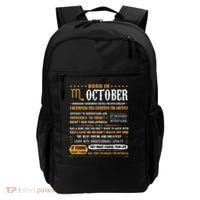 October Birthday Gifts Born In October Scorpio Backpack thumb 0