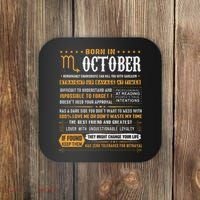 October Birthday Gifts Born In October Scorpio Coaster thumb 0