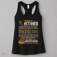 October Birthday Gifts Born In October Scorpio Women's Tank Top thumb 3