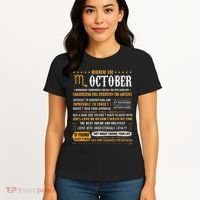 October Birthday Gifts Born In October Scorpio Women's T-Shirt thumb 4