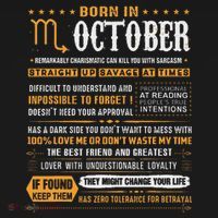 October Birthday Gifts Born In October Scorpio Women's T-Shirt thumb 6