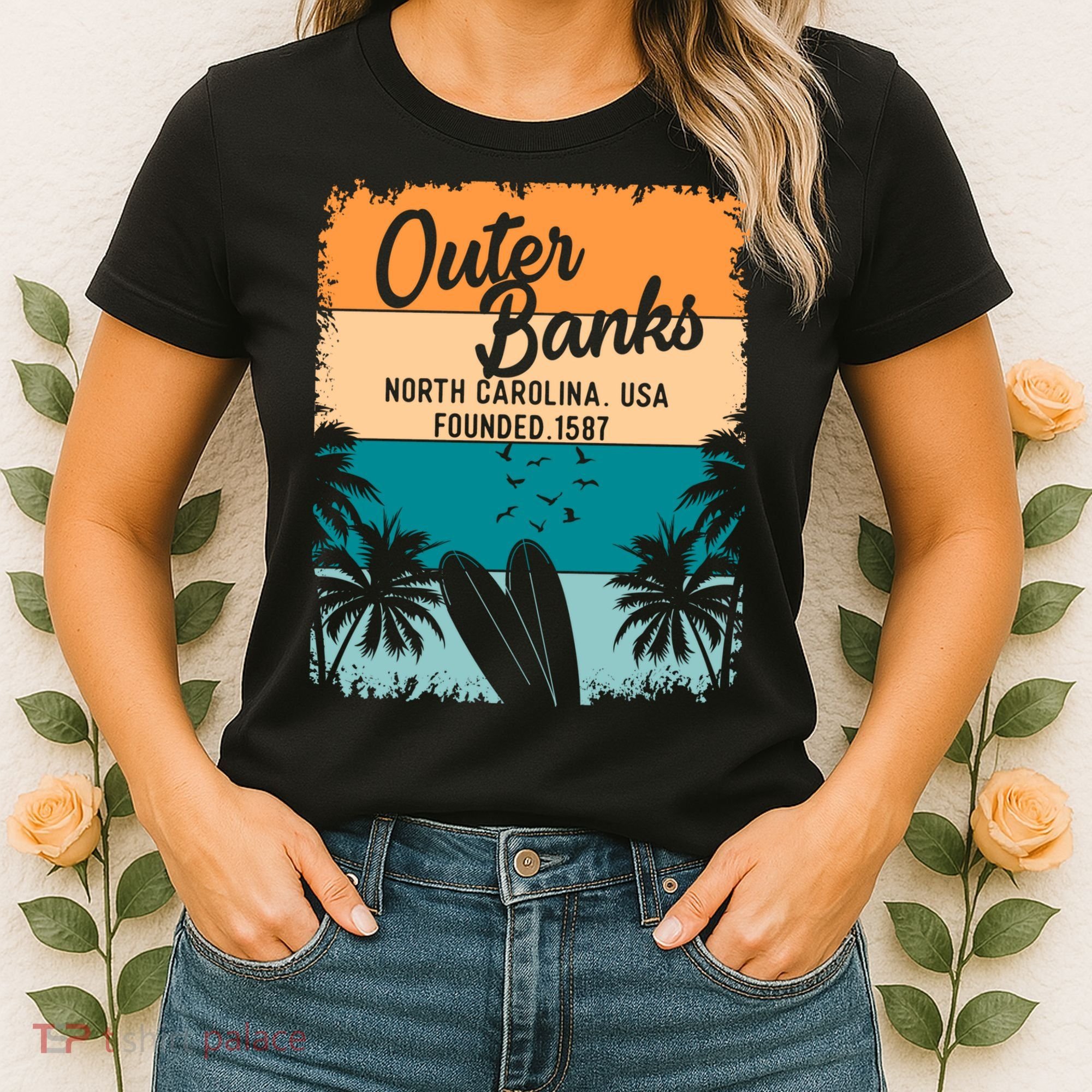 Outer Banks Gift Men Women Kids Obx North Carolina Nc Gift Women's T-Shirt